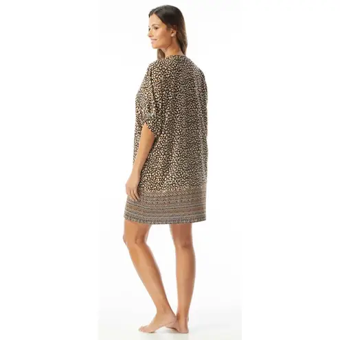 Coco reef Raya Cover Up Dress Wild Cheetah Ikat S NWOT