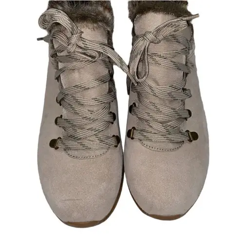 Barefoot Dreams Baretrap Dreams Light Beige Leather Wedge Bootie(10M)