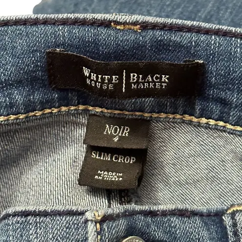 White House | Black Market  Noir Crop Slim Jean