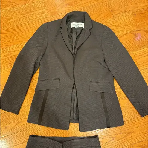 Doncaster Signature Blazer & Wide-Leg Trouser Suit Set – Size 10 – Brown