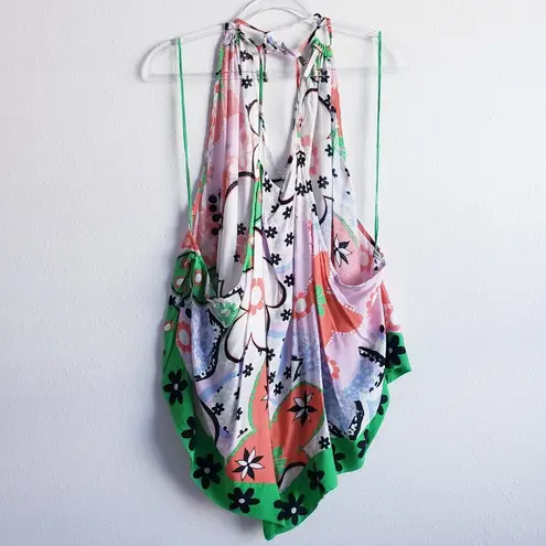 Free People  Dare You Floral Combo Bohemian Tank Top