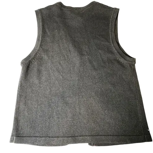 Vtg Southern Lady Womens Sweater Vest M Black Music Notes Trumpet Drum Christmas Size M