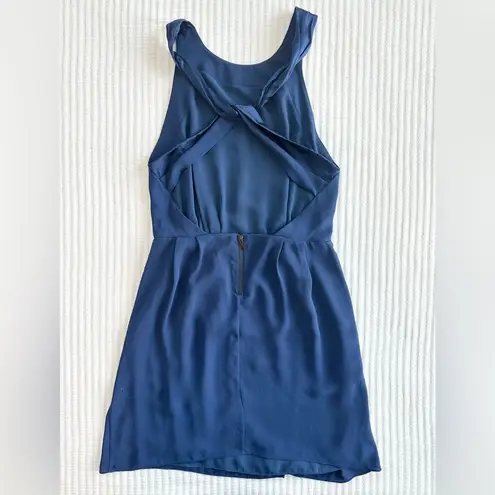 Elizabeth and James Acacia Mini Backless Dress in Royal Blue