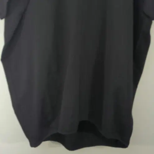 City Chic NWT  Black Oversize Longline 3/4 Sleeves Relaxed Crew Neck Top Size 18