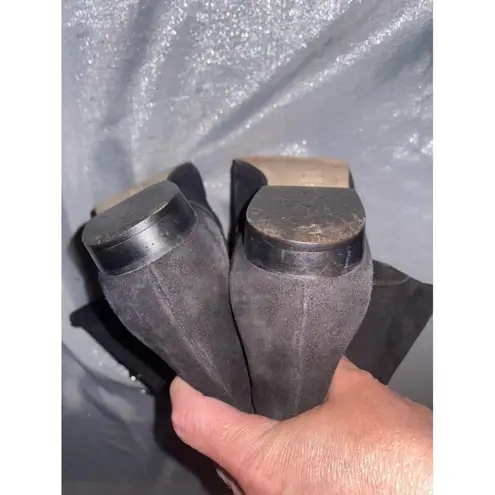 Women's Vintage Escada Black Suede Boots Size 36