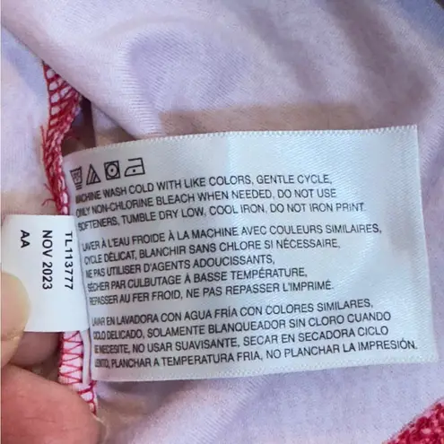 Greg Norman Pink Fern Print Sleeveless Golf Polo Top XL ML75 PlayDry Preppy