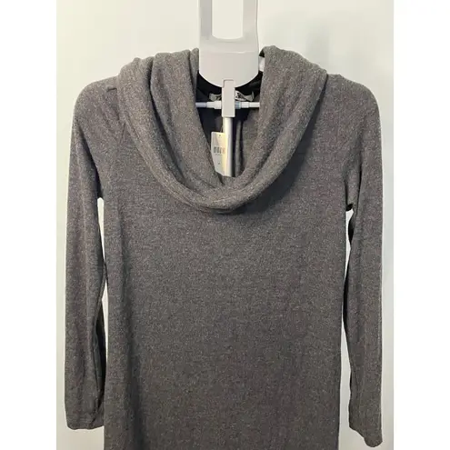 Michael Stars Anthropologie Gray Cowl Neck Long Sleeve Dress Size M