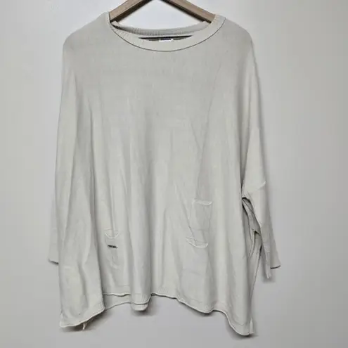 MERSEA Catalina Sweater Sand Neutral Coastal Travel Layering Size One Size