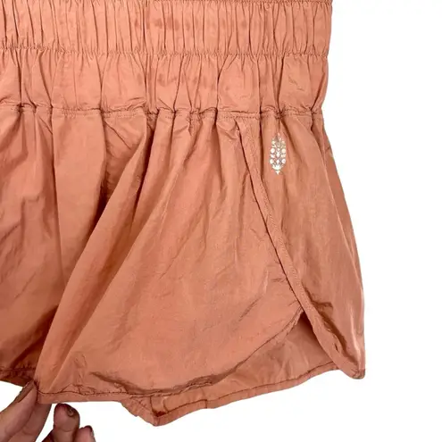 Free People Movement The Way Home Athletic Swishy Shorts Warm Coral Size Small Pink