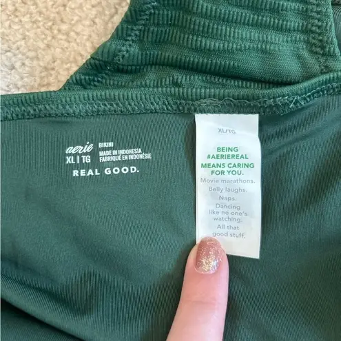 Aerie New with tags but flawed  green bikini bottoms in size xl