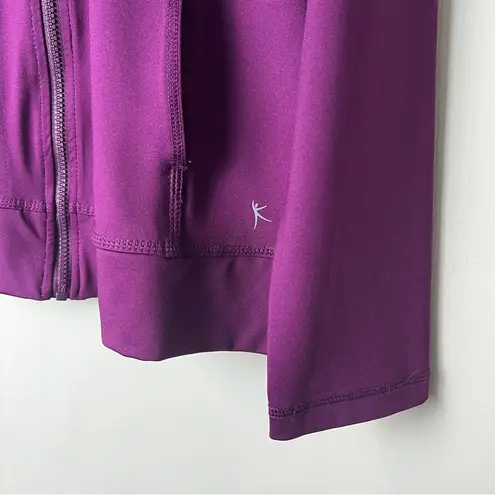 Danskin  Now - Purple Semi-Fitted Zip Up - Sz. L