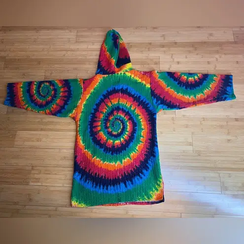 Earth Ragz Tie Dye Pullover Hoodie,Rainbow Colored Swirl|Hippie,Rasta|Size:XS/S