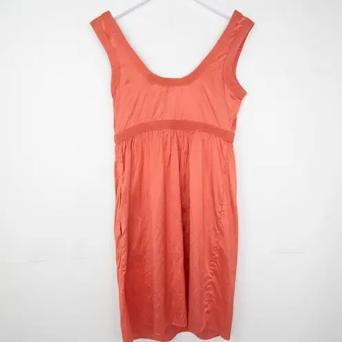 Calypso St. Barth NEW 100% Silk Mini Dress, Tangerine orange, S