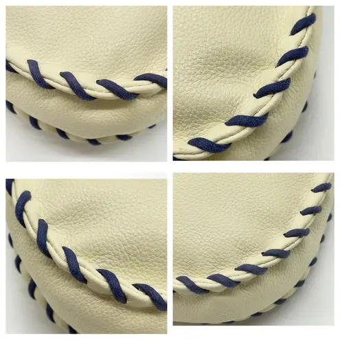 YSL Yves Saint Laurent Cream leather Crossbody Bag