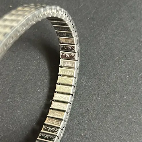 10k white gold filled Hamilton women’s vintage dainty watch one size stretches Silver