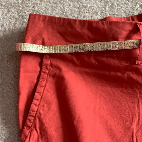 Apt. 9  burnt orange cuffed shorts w/belt size 24W