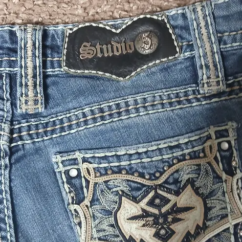 Studio 5 Blinged Out Demin Jeans Size 30 Blue