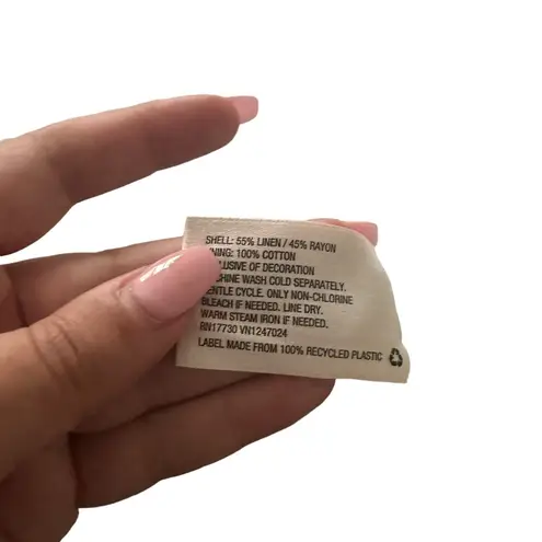 LISA MARIE FERNANDEZ X TARGET Ric Rac Shirt Linen Midi Dress White Sz 0