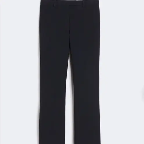 Ecru cotton-blend Stretch Flared Pants midnight blue size 4