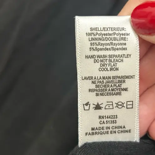 Bishop and Young Black Faux Fur Open Front Teddy Jacket Size Medium