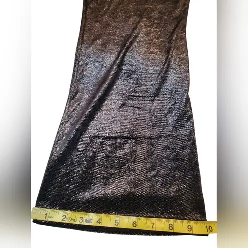 Juicy Couture  Women XL Velour Shiny Flare Black Silver Pull On Wide-Leg Pants