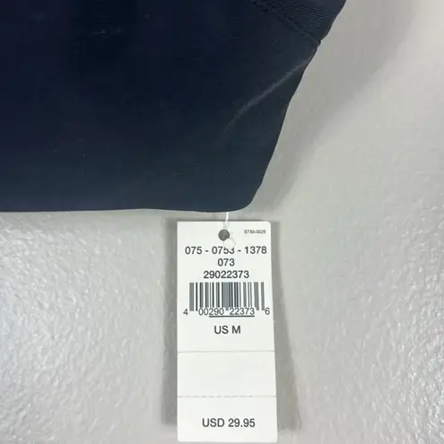 Aerie NWT  Bikini Top Womens M Black Scoop Neck Coastal Minimalist Clean Girl