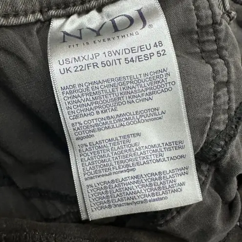 NYDJ Not Your Daughters Womens Flare Jeans 18 Gray Lift Tuck Tech