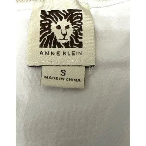 Anne Klein White Dressy Tank Top Size S