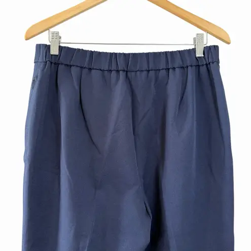 T Tahari Women's Navy Pull On Stretch Ankle Dress Pants Size 10 Officecore - Image 5