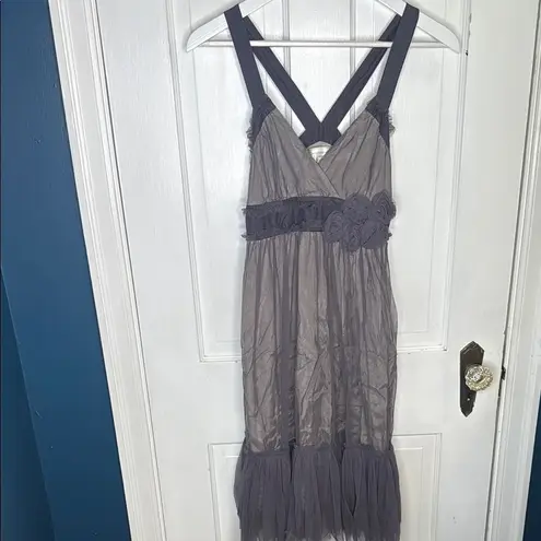 Moulinette Soeurs Anthropologie Spirited Away Tulle Pocket Dress W1395 Sz 0