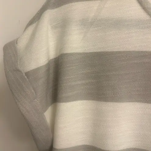 Striped Gray and White T