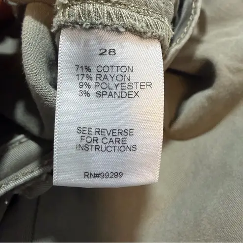 Evereve Payton Utility Ankle Slit Pants Olive green women's 28