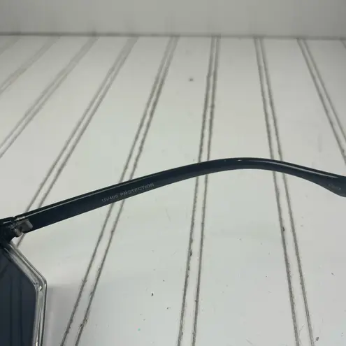 Oversized Square Black Shield Sunglasses Unisex Fashion Frame