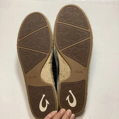 Olukai Kaula ‘olu ’ili back leather women’s espadrilles