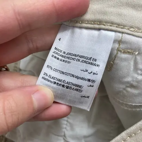 Charter Club NEW women's sand tan cuffed stretch cotton modest shorts casual 4