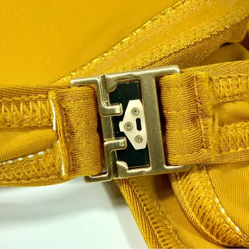 Zimmermann Wylie Halter Two Piece Bikini Swimsuit Mustard AU 2 US 8 NWT