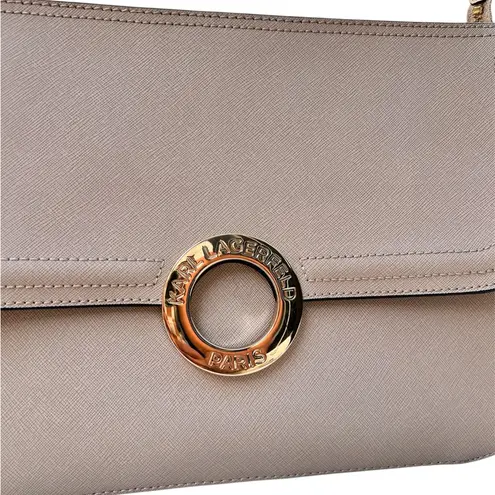 Karl Lagerfeld Paris Cream Clarisse Shoulder Bag