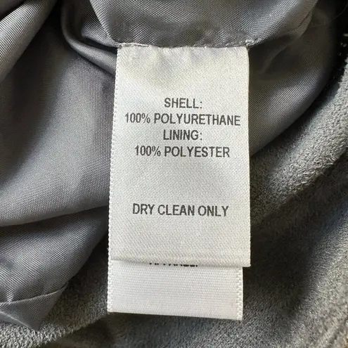 Lulus Ready For Anything Moto Jacket Gray Suede L Minimalist Style Monochrome Size L