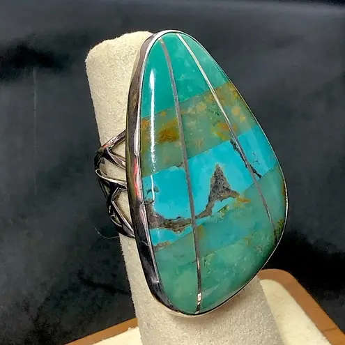 Sterling Silver JAY KING DTR Desert Rose Turquoise Cocktail Ring Sz 6 NWOT