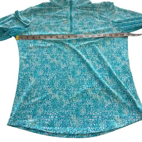 IBKUL Abstract Skin Print Adjustable Length Long Sleeve Golf Polo Pickleball Med White