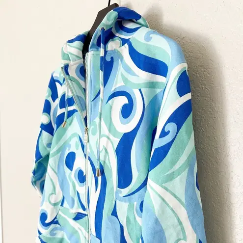 Hill House  Allie Zip Up Ocean Kaleidoscope Hoodie