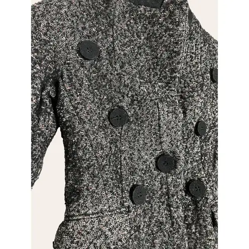 Derek Lam Alpaca Wool Peak Lapel Marled Bouclè Blazer Size 0