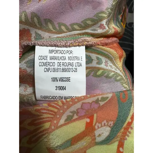 Farm Rio Tropical Print Scarf Drape Slip Dress/Tunic/Swim Coverup Size XS