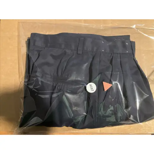 IZOD Club Navy Blue Pants, Women's Size 10 Wide Leg Pants, Casual Office Wear - Image 6