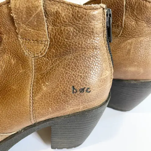Born concept BOC Born Concepts Brown Leather Heeled Ankle Booties Women's Size 7 M Fall Vibes