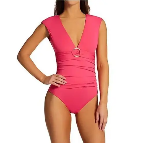 Bleu Rod Beattie NEW. cap sleeve one piece. 10. Retails $139