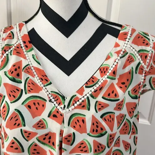 Maeve ANTHROPOLOGIE Watermelon Print Women's Top