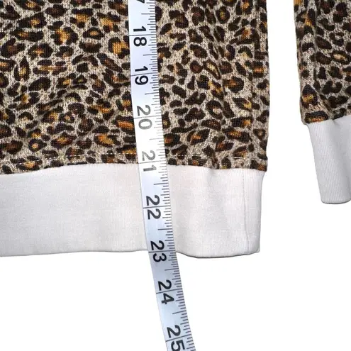 Zyia Active Leopard Print Crewneck Sweatshirt XS