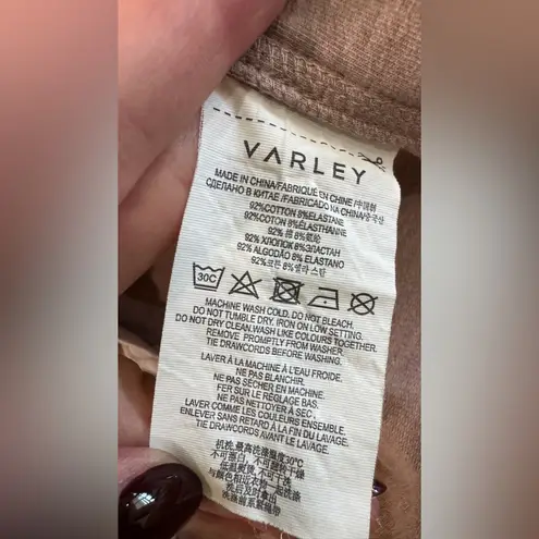 Varley Atlas Sweatshirt tan brown size medium