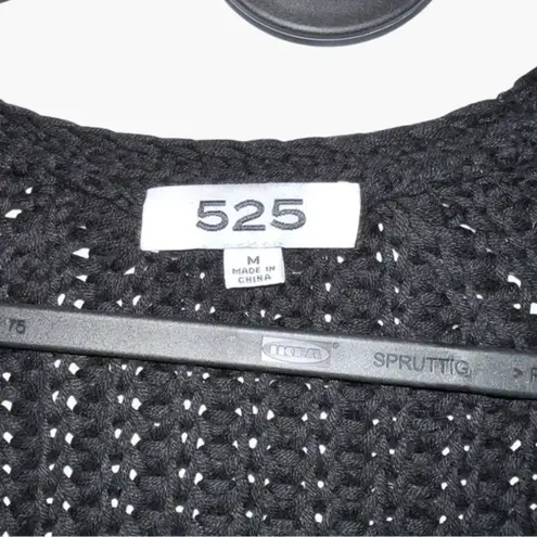 Revolve  FAVORITE | 525 America Black chunky cable knit relaxed button cardigan M